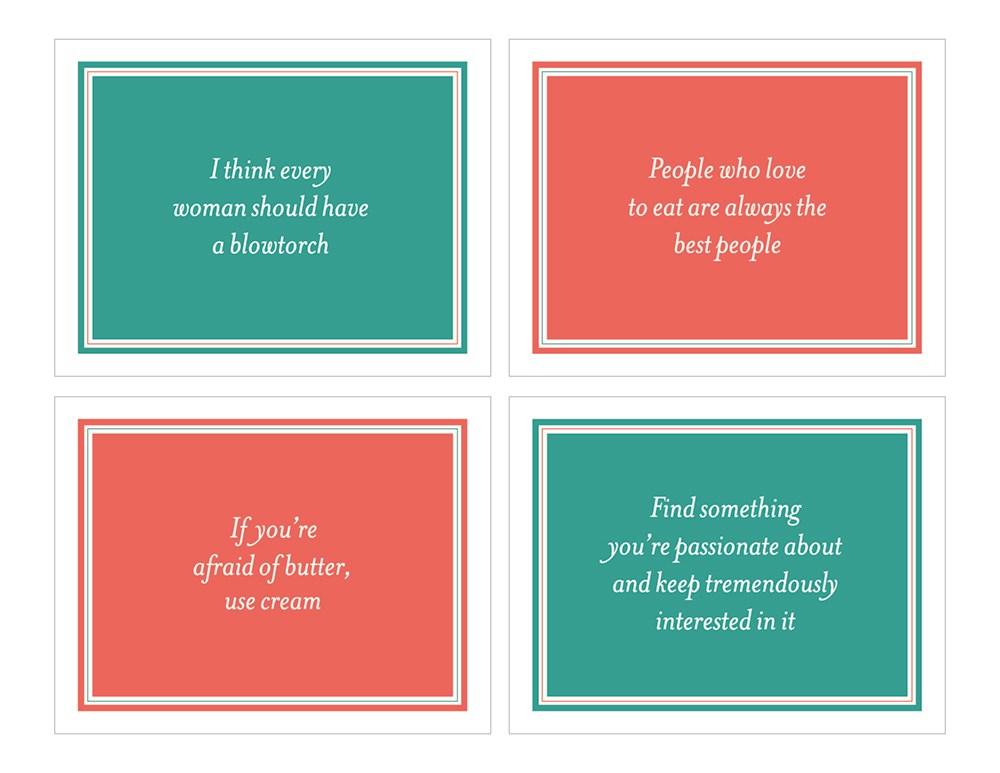 Julia Child Notecards & Envelopes