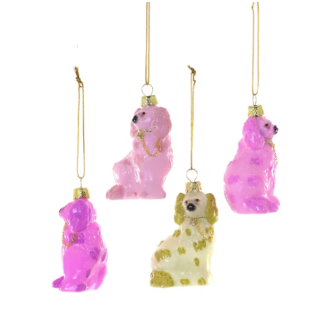 Neon Staffordshire Dog Ornament