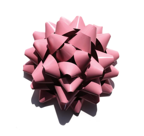 Pink Retro Bow Decor